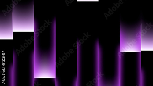 Abstract vertical panels in shades of pink and purple background. Dynamic abstract glowing light streaks
