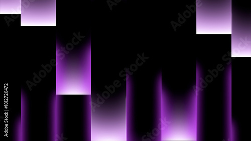Abstract vertical panels in shades of pink and purple background. Dynamic abstract glowing light streaks