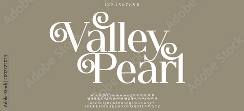 Abstract Fashion font alphabet. Minimal modern urban fonts for logo, brand etc. Typography typeface uppercase lowercase and number. vector illustration.