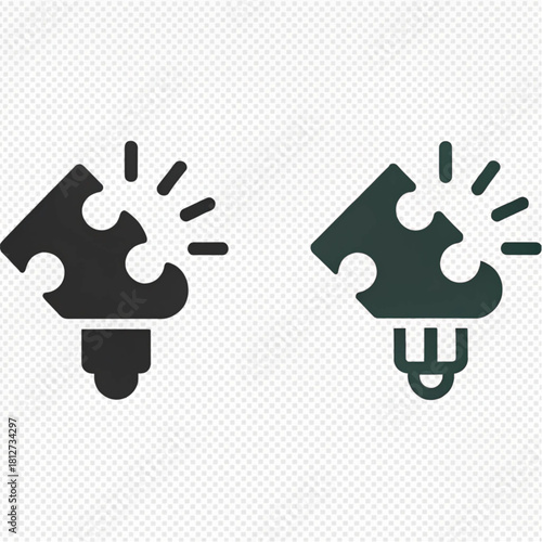 Cheese lightbulb icon set representing a creative food idea, shown in solid glyph and outline styles.