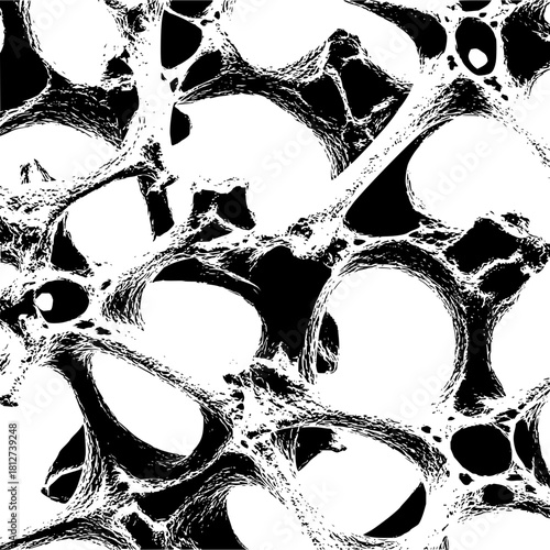Abstract black and white organic structure vector background design illustration pattern graphic art drawing 100