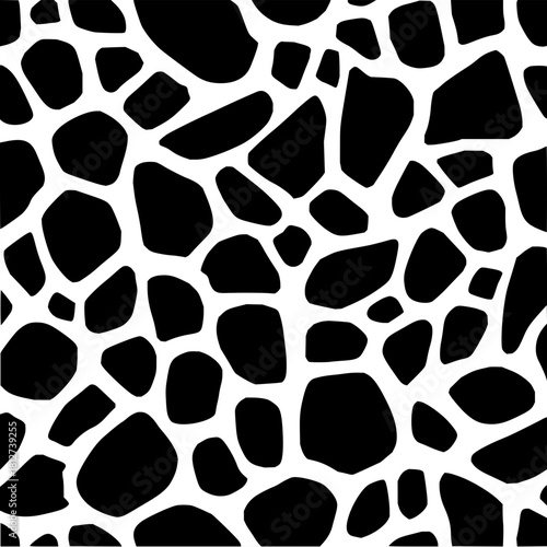 Seamless giraffe pattern animal print skin texture background vector illustration design for fashion and decor