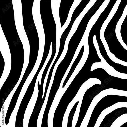 Zebra print pattern animal skin texture background black and white stripes wild nature safari design graphic art, one hundred