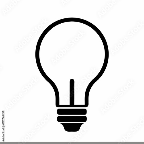 Faint white outline of a classic lightbulb minimalist and subtle symbolizing ideas and innovation.
