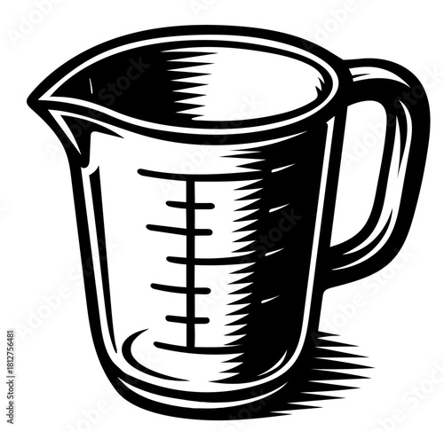 Measuring cup vector design for kitchen use Generative AI