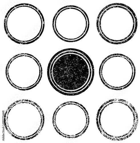 Creative rubber stamp vector designs for various projects