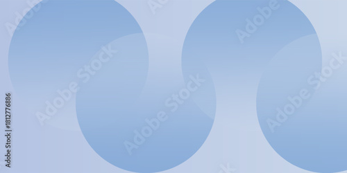 Astract light blue color gradient background, with translucent circle shape geometric pattern.