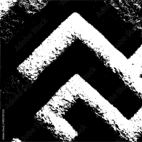 Abstract monochrome pattern featuring sharp angular lines and textured surfaces creating contrast 100