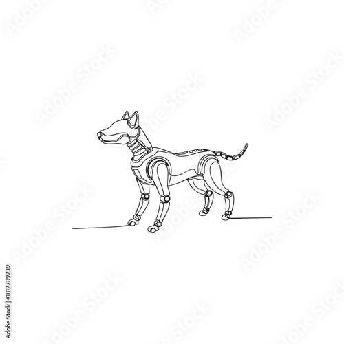 Black and White AI Brain Circuit Vector Icon Minimal Technology Concept