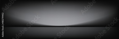 Abstract gradient podium background. Empty gray 3D studio background. Clean scene for product presentation mockup template. eps 10