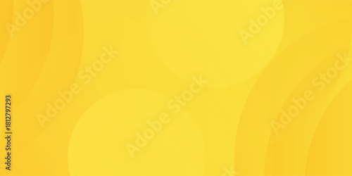Abstract yellow circle background with circular swirl pattern on soft color gradient. Simple minimalist design. Vector illustration. eps 10.
