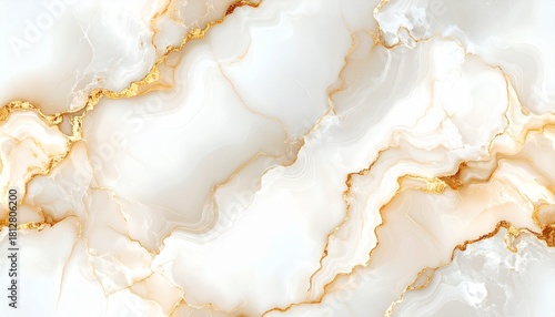 解像度ベージュ＆ゴールド大理石パターンHigh-Resolution Beige & Gold Marble Pattern