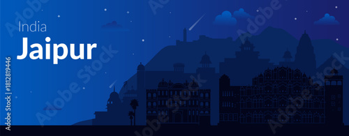 Jaipur The Beautiful Pink City of India A Stunning Night View That Captivates All