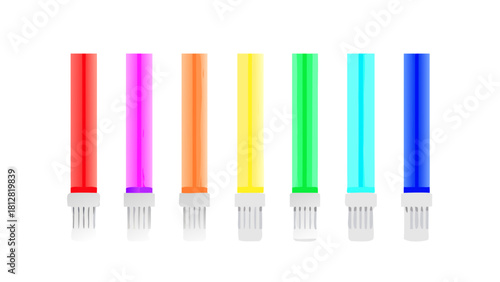 Colorful brush set art design vector illustration drawing graphic design brush set art design vector