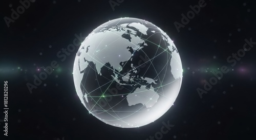 Global connection abstract sphere with minimal lines and smooth surfaces
