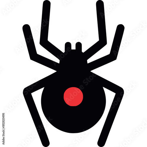 Black Widow Icon Vector