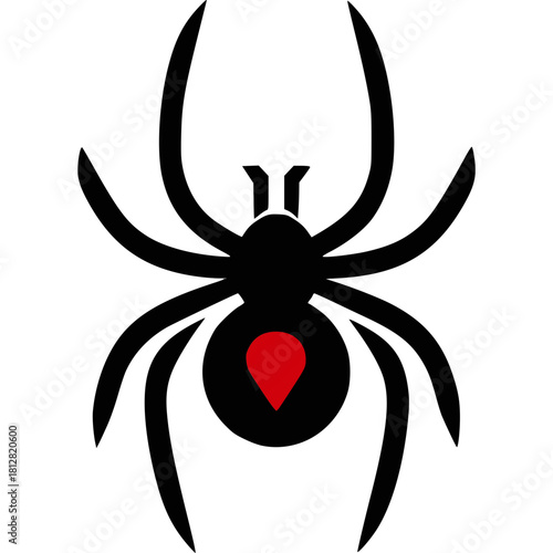 Black Widow Icon Vector