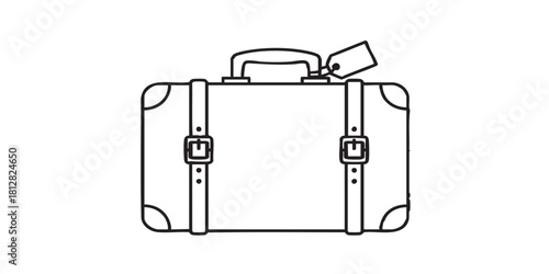 suitcase travel icon luggage bag