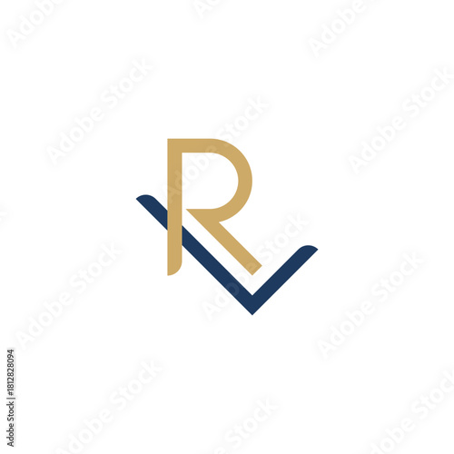 intial letter LR monogram logo simple