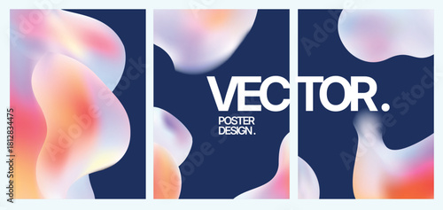 Striking artwork featuring vibrant color transitions and negative space