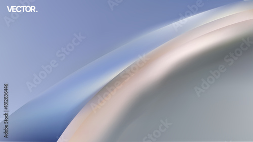 Abstract Flowing Waves in Soft Colors That Convey a Dreamy and Ethereal Atmosphere