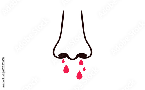 Nosebleed medical icon