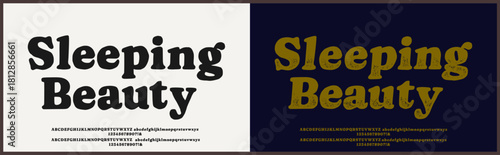 Hand drawn serif vector font. Alphabet regular and italic with rough and textured style. 