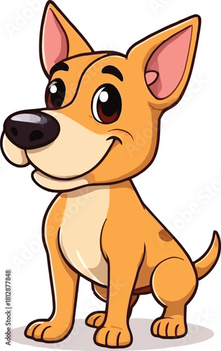 Cute cartoon a illustrator vector pointer