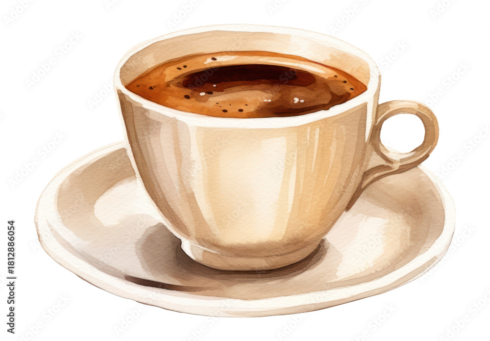 Fototapeta premium PNG Coffee cup saucer drink mug.