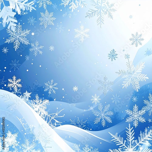 きらめく冬の雪背景
