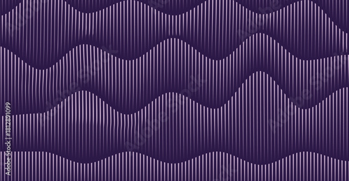 Abstract wavy pattern of vertical lines with a gradient color scheme, creating a textured and rhythmic visual effect.