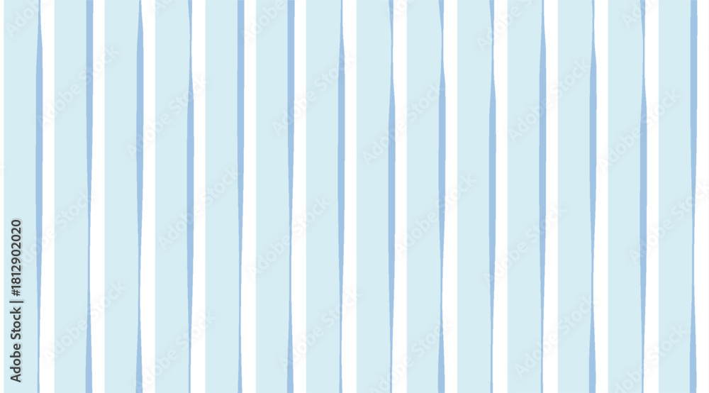 Obraz premium Vertical Stripes blue, white, pastel vertical shapes, parallel lines, soft aesthetic background for wallpaper, fabric prints or design projects uses like branding, web design