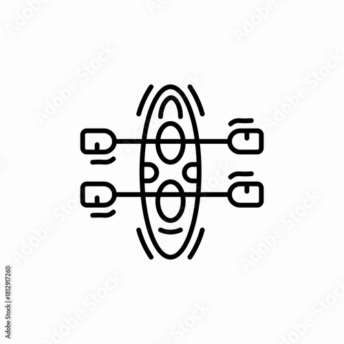 double kayak icon sign vector