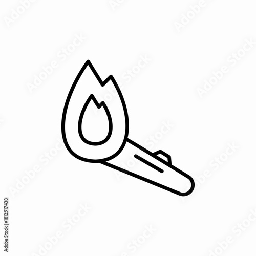 firewood flame icon sign vector