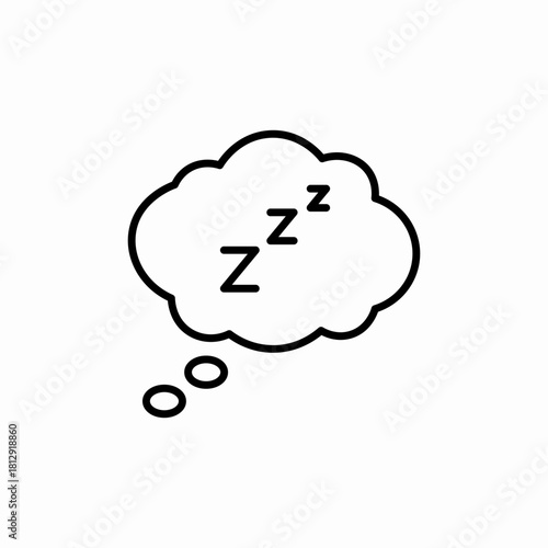sleep dreams icon sign vector