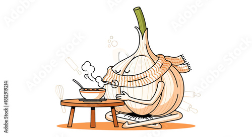 A Meditative Onion Enjoying Comfort Food Preparation And Culinary Delights