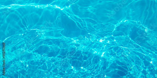 Clear water in swimming pool