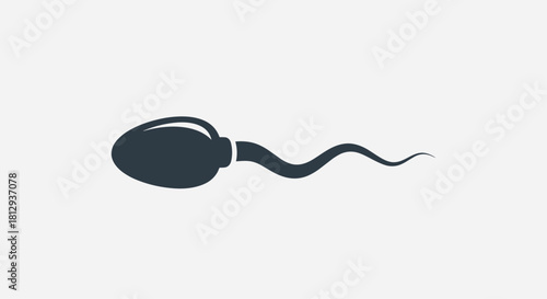 Spermatozoon illustration for medical purposes or reproductive health awareness campaigns representing fertility biology genetics and scientific exploration, Generative AI.