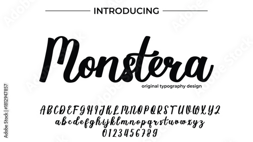 Monstera - Elegant Script Font for Smooth Handwritten Design and Creative Typography