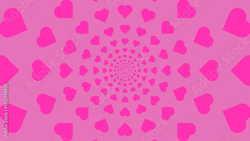 Abstract Repeating Heart Pattern Background for Love and Romance