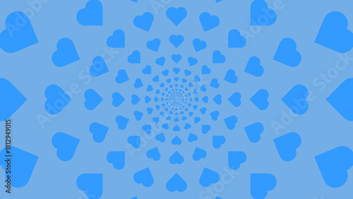 Abstract Repeating Heart Pattern Background for Love and Romance