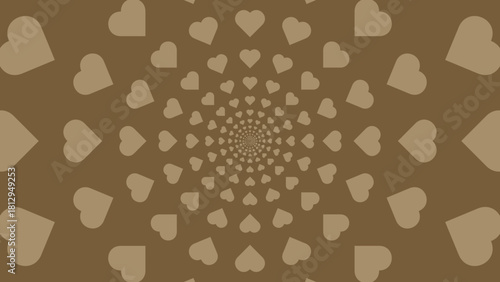 Abstract Repeating Heart Pattern Background for Love and Romance