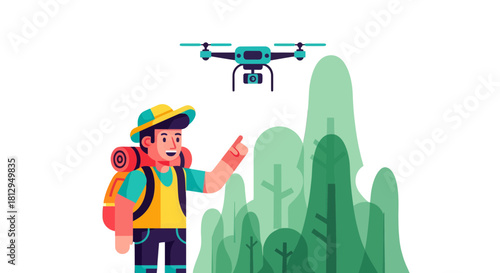 Adventure Seeker Guides Drone Over Wilderness to Capture Stunning Moments in Nature