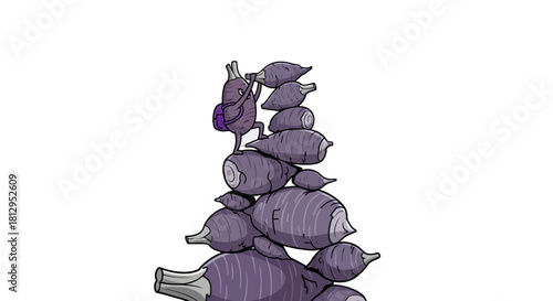 Adventurous Root Vegetable Sets Out on a Courageous Ascent to Great Heights Of Purpose