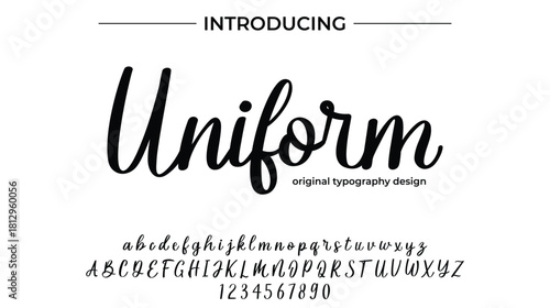 Uniform - Elegant Script Font for Smooth Handwritten Design and Creative Typography