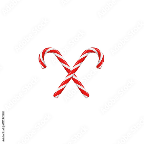 Two Festive Candy Canes A Delicious Symbol of Christmas Cheer and Holiday Festivities
