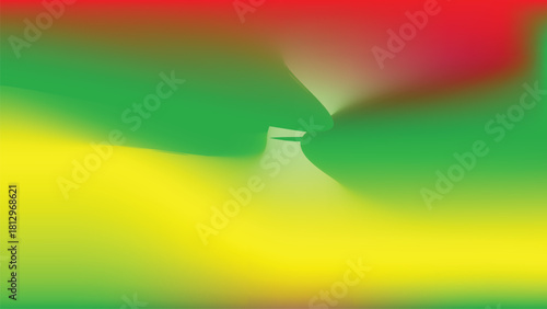 Vibrant Red Yellow Green Gradient Abstract Background