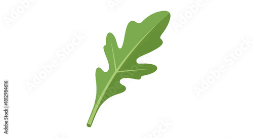 Fresh Arugula Leaf Isolated On Black Background, Healthy Eating, Plant Based Diet Concept