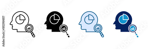 Analytical Mindset Icon Set Multiple Style Collection