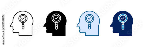 Critical Evaluation Icon Set Multiple Style Collection